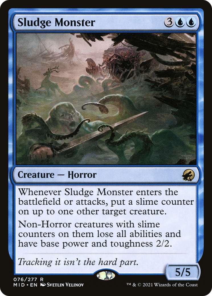 Sludge Monster (MID-076) [Innistrad: Midnight Hunt] Foil