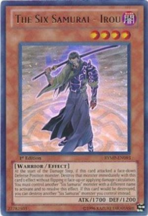 The Six Samurai - Irou (Ultra Rare) (RYMP-EN093) - Ra Yellow Mega Pack 1st Edition