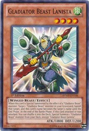 Gladiator Beast Lanista (Common) (RYMP-EN106) - Ra Yellow Mega Pack 1st Edition