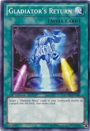 Gladiator's Return (Common) (RYMP-EN108) - Ra Yellow Mega Pack 1st Edition