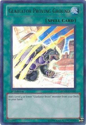 Gladiator Proving Ground (Ultra Rare) (RYMP-EN110) - Ra Yellow Mega Pack 1st Edition