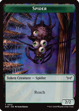 Spider Token (DSK-012) [Duskmourn: House of Horror]