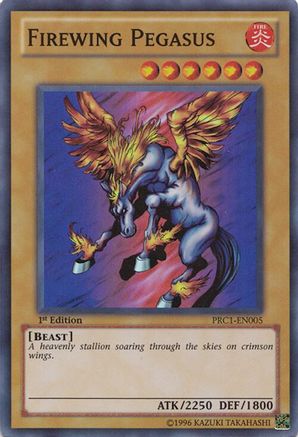Firewing Pegasus (Super Rare) (PRC1-EN005) - 2012 Premium Collection Tin 1st Edition