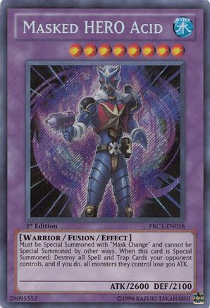 Masked HERO Acid (Secret Rare) (PRC1-EN018) - 2012 Premium Collection Tin 1st Edition