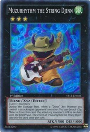 Muzurhythm the String Djinn (Super Rare) (YS12-EN040) - Starter Deck: Xyz Symphony 1st Edition