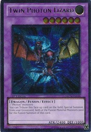 Twin Photon Lizard (Ultimate Rare) (ORCS-EN039) - Order of Chaos 1st Edition