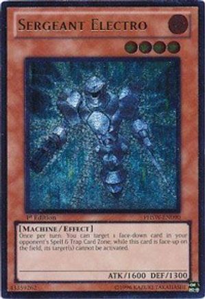 Sergeant Electro (Ultimate Rare) (PHSW-EN090) - Photon Shockwave Unlimited