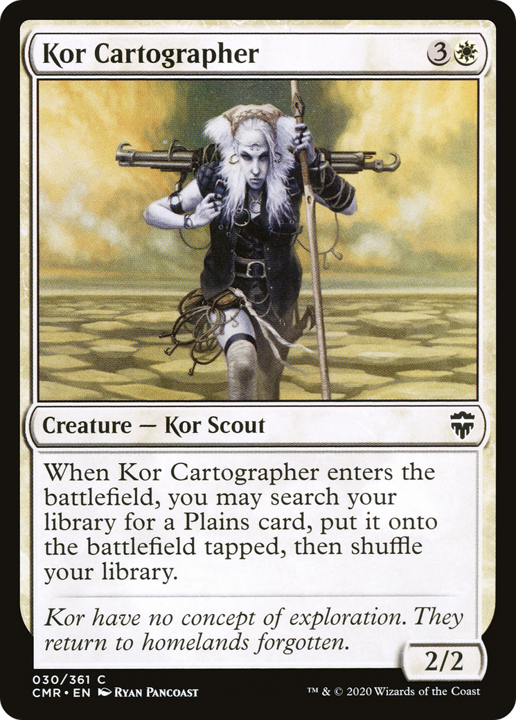 Kor Cartographer (CMR-030) [Commander Legends] Foil