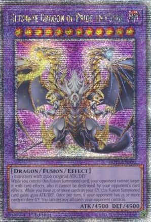 Ultimate Dragon of Pride and Soul (Quarter Century Secret Rare) (ROTA-EN000) - Rage of the Abyss 1st Edition