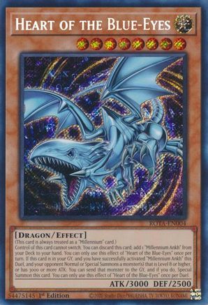 Heart of the Blue-Eyes (Secret Rare) (ROTA-EN004) - Rage of the Abyss 1st Edition