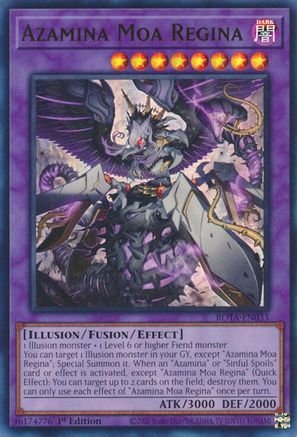 Azamina Moa Regina (Ultra Rare) (ROTA-EN033) - Rage of the Abyss 1st Edition