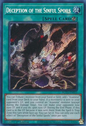 Deception of the Sinful Spoils (Secret Rare) (ROTA-EN055) - Rage of the Abyss 1st Edition