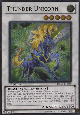 Thunder Unicorn (Ultimate Rare) (DREV-EN040) - Duelist Revolution 1st Edition