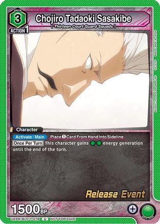 Chojiro Tadaoki Sasakibe (UEPR/BLC-1-079) - UE01BT BLEACH ThousandYear Blood War Release Event Cards