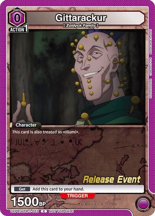 Gittarackur (UEPR/HTR-1-053) - UE02BT HUNTER X HUNTER Release Event Cards