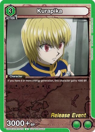 Kurapika (072) (UEPR/HTR-1-072) - UE02BT HUNTER X HUNTER Release Event Cards