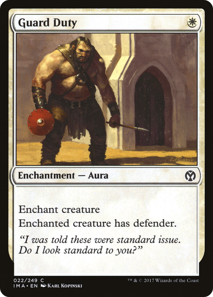 Guard Duty (IMA-022) [Iconic Masters] Foil