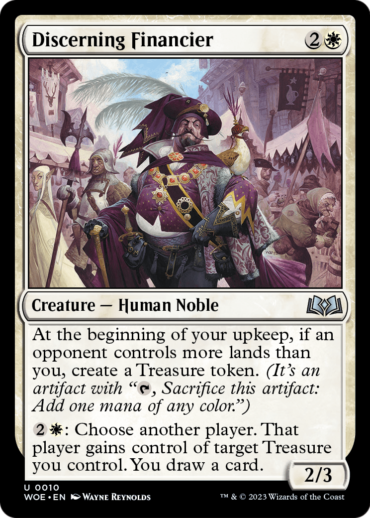 Discerning Financier (WOE-010) [Wilds of Eldraine] Foil