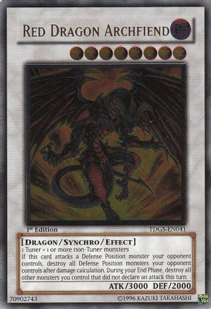Red Dragon Archfiend (Ultimate Rare) (TDGS-EN041) - The Duelist Genesis 1st Edition