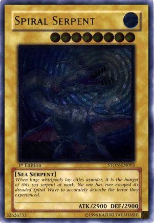 Spiral Serpent (Ultimate Rare) (STON-EN003) - Strike of Neos Unlimited