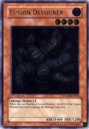 Fusion Devourer (Ultimate Rare) (STON-EN020) - Strike of Neos 1st Edition