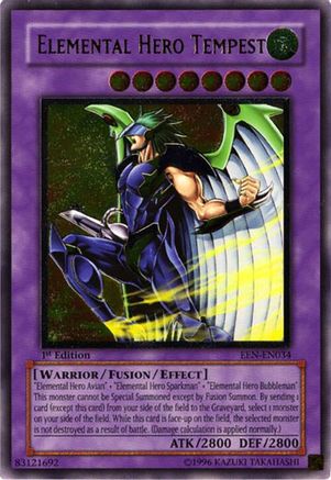 Elemental Hero Tempest (Ultimate Rare) (EEN-EN034) - Elemental Energy Unlimited