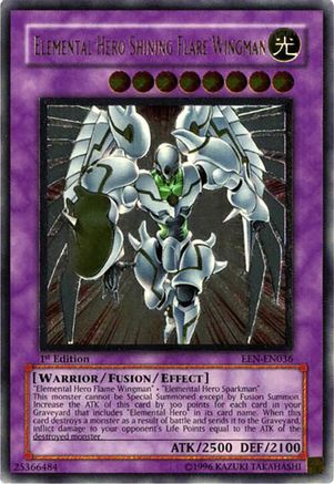 Elemental Hero Shining Flare Wingman (Ultimate Rare) (EEN-EN036) - Elemental Energy Unlimited