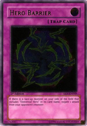 Hero Barrier (Ultimate Rare) (EEN-EN049) - Elemental Energy Unlimited