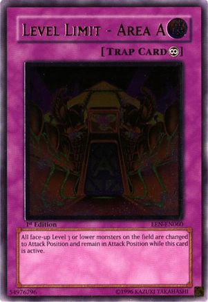 Level Limit - Area A (Ultimate Rare) (EEN-EN060) - Elemental Energy 1st Edition