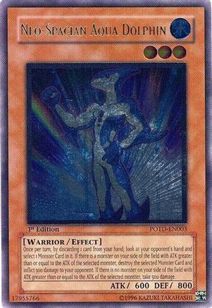 Neo-Spacian Aqua Dolphin (Ultimate Rare) (POTD-EN003) - Power of the Duelist 1st Edition