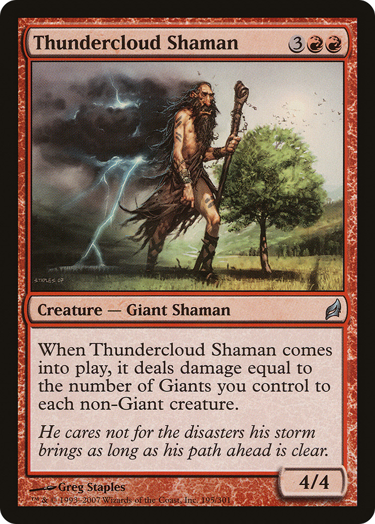 Thundercloud Shaman (LRW-195) [Lorwyn]