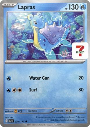 Lapras (7-Eleven Promo) (031/142) [Miscellaneous Cards & Products] - Uncommon