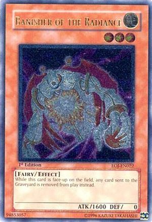 Banisher of the Radiance (Ultimate Rare) (EOJ-EN022) - Enemy of Justice 1st Edition