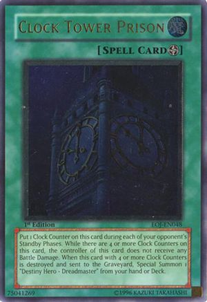 Clock Tower Prison (Ultimate Rare) (EOJ-EN048) - Enemy of Justice 1st Edition