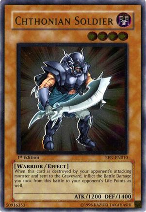 Chthonian Soldier (Ultimate Rare) (EEN-EN010) - Elemental Energy Unlimited