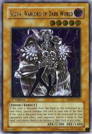 Sillva, Warlord of Dark World (Ultimate Rare) (EEN-EN023) - Elemental Energy 1st Edition