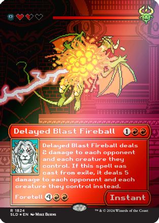 Delayed Blast Fireball (Rainbow Foil) (SLD-1824) [Secret Lair Drop Series] Foil