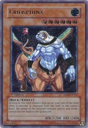 Criosphinx (Ultimate Rare) (TLM-EN013) - The Lost Millennium 1st Edition