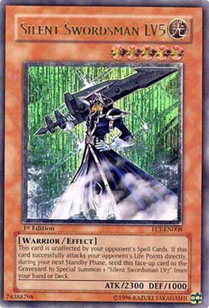 Silent Swordsman LV5 (Ultimate Rare) (FET-EN008) - Flaming Eternity Unlimited