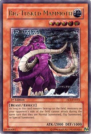 Big-Tusked Mammoth (Ultimate Rare) (FET-EN015) - Flaming Eternity 1st Edition