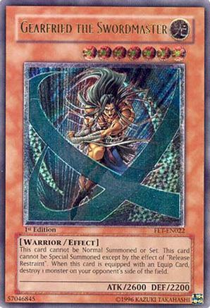 Gearfried the Swordmaster (Ultimate Rare) (FET-EN022) - Flaming Eternity Unlimited