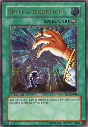 Spell Absorption (Ultimate Rare) (FET-EN039) - Flaming Eternity 1st Edition