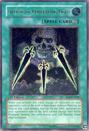 Swords of Concealing Light (Ultimate Rare) (FET-EN042) - Flaming Eternity 1st Edition