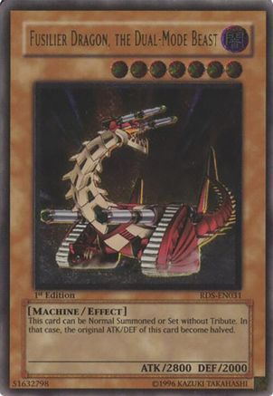 Fusilier Dragon, the Dual-Mode Beast (Ultimate Rare) (RDS-EN031) - Rise of Destiny 1st Edition