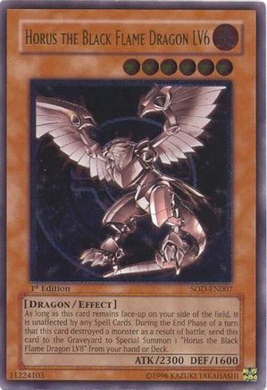Horus the Black Flame Dragon LV6 (Ultimate Rare) (SOD-EN007) - Soul of the Duelist Unlimited