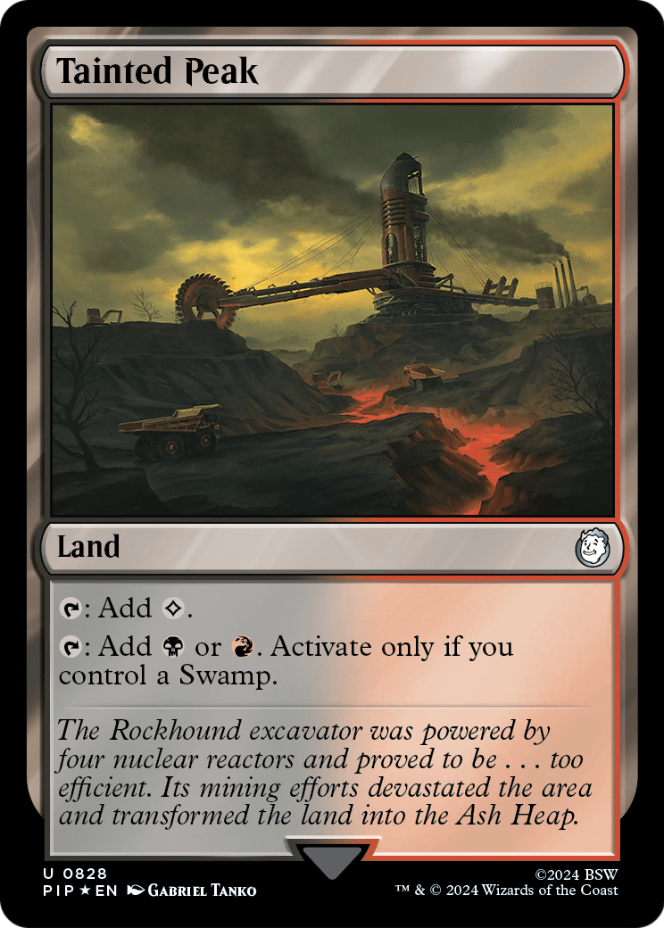 Tainted Peak (Surge Foil) (PIP-828) [Fallout] Foil