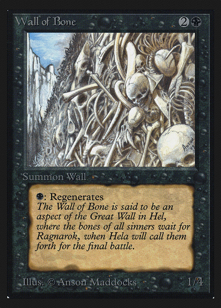 Wall of Bone (CE) [Collectors' Edition]