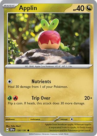 Applin (138/191) [SV08 Surging Sparks] Reverse Holofoil - Common