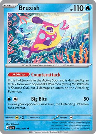 Bruxish (049/191) [SV08 Surging Sparks] Reverse Holofoil - Uncommon