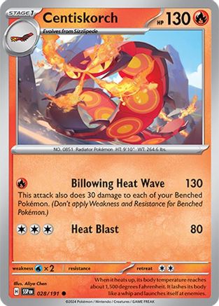 Centiskorch (028/191) [SV08 Surging Sparks] - Common